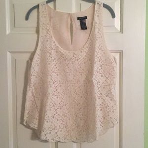 Off-white lace blouse